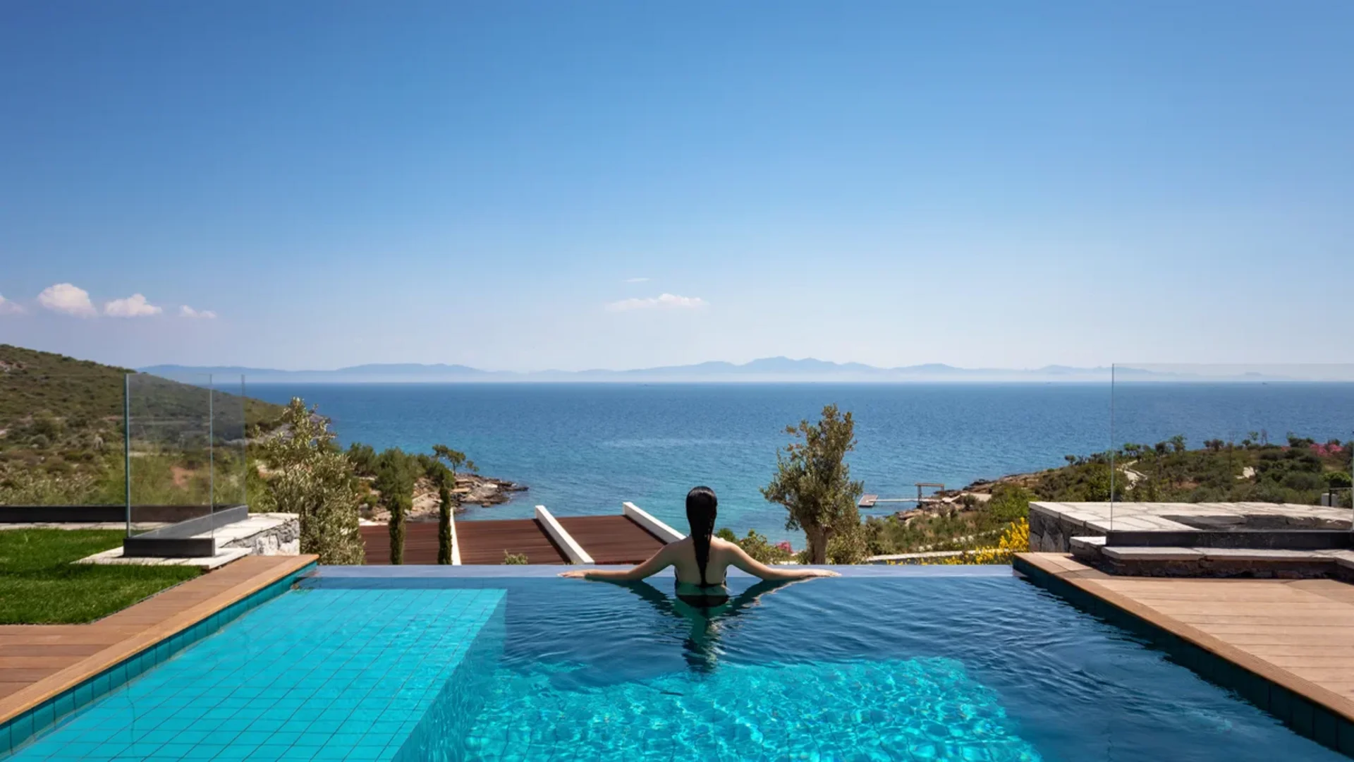 Master-Suite mit Meerblick und eigenem Pool